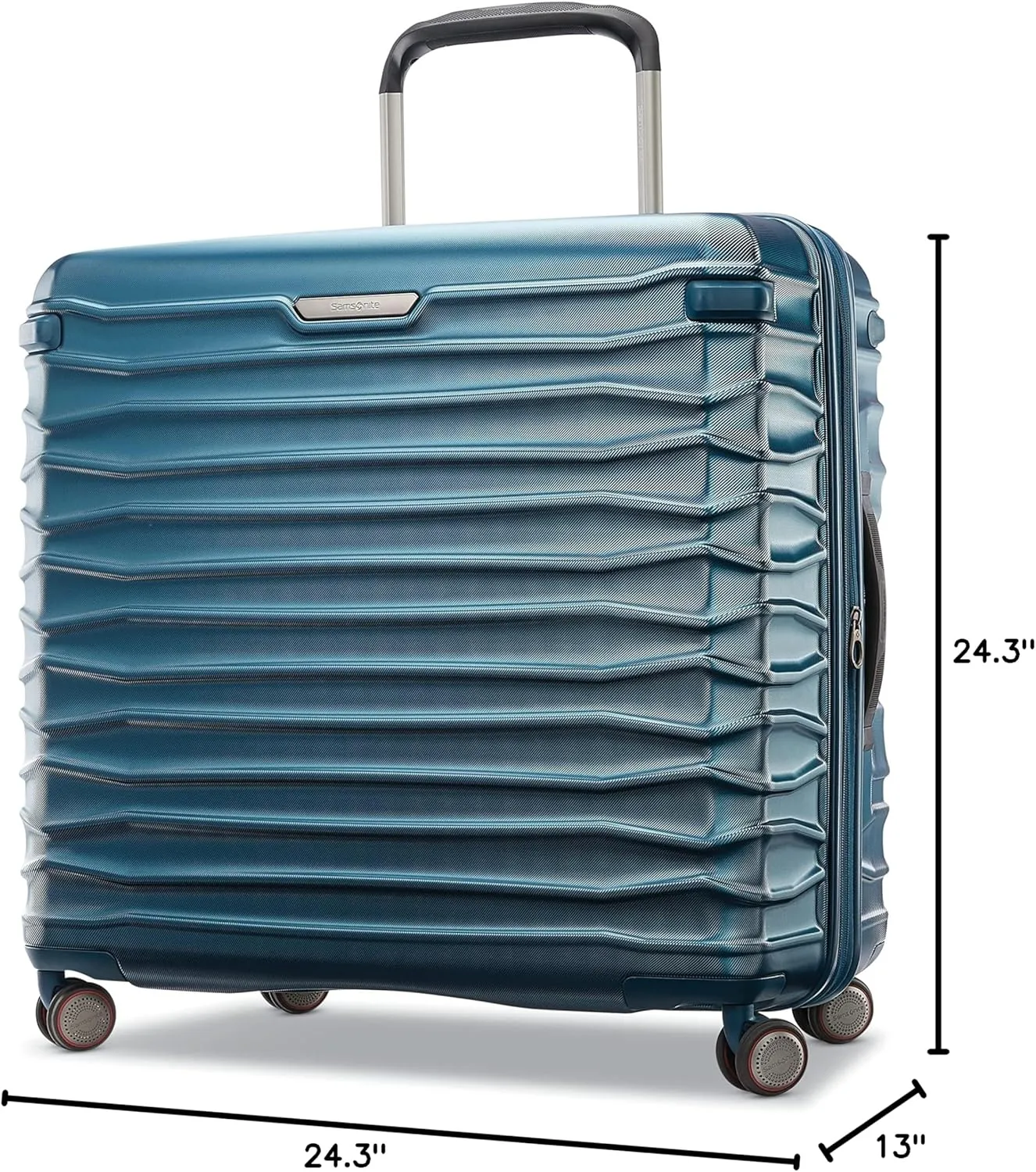 Samsonite Stryde 2 Hardside Expandable Luggage with Double Spinner Wheels, Large Glider, Deep Teal