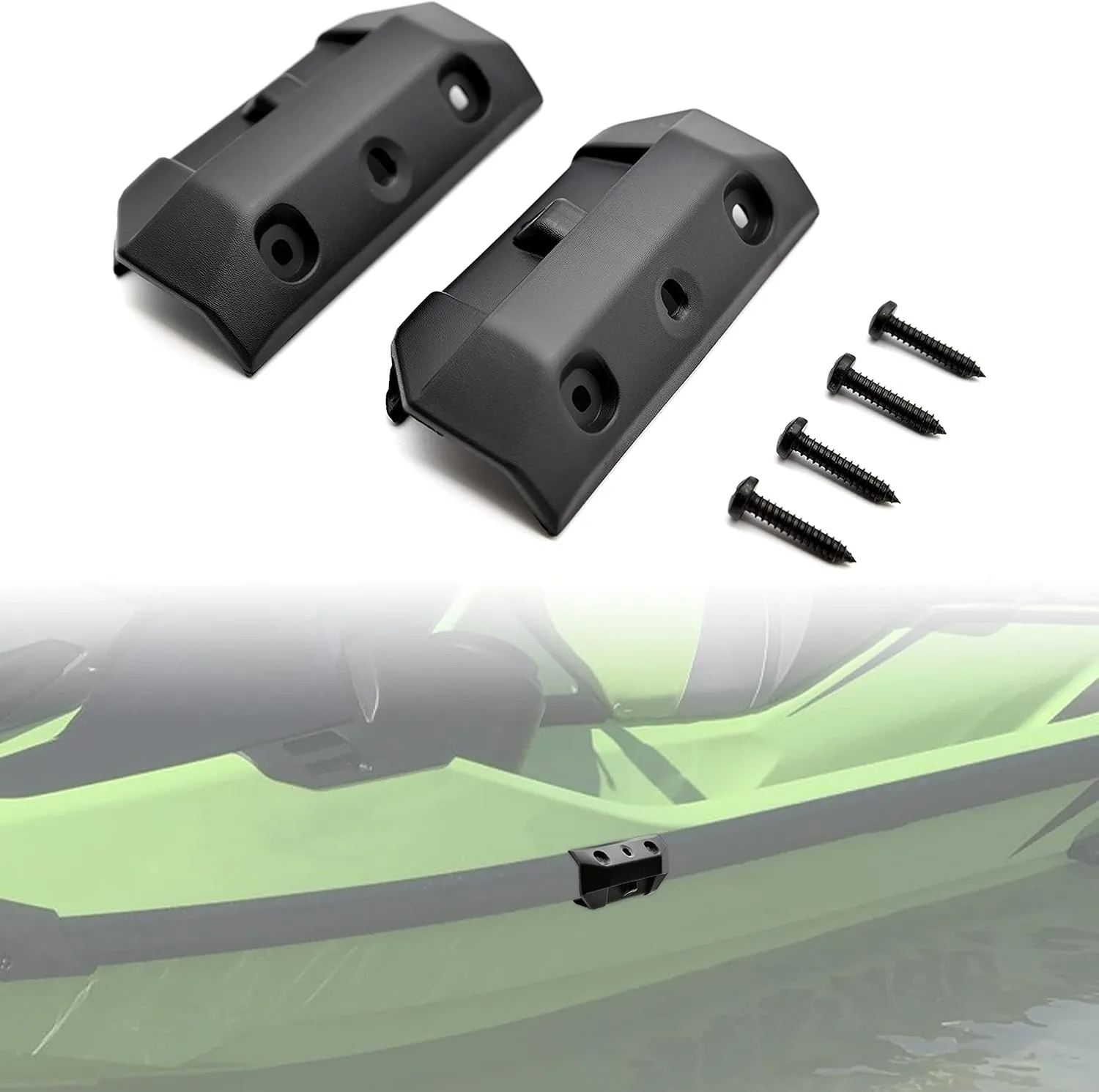 SAUTVS Durable and Reliable Snap-In Fenders Installation Kit for Sea-Doo RXT GTX Wake Pro Accessories (2PCS, Replace OEM #295100729)