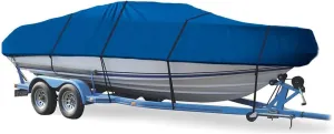 SBU Blue Boat Cover Compatible for MAXUM 2000 XB O/B 1989-1992, Travel Storage Mooring