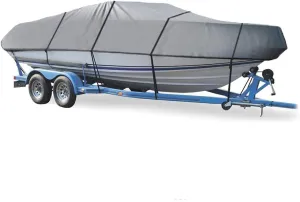 SBU Grey Boat Cover Compatible for MAXUM 2000 SR 2000 MD BOWRIDER I/O 1987 1988-1989, Trailering Storage Mooring