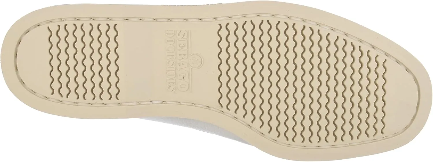 Sebago Men's Portland Martellato Boat Shoes - Handsewn Full-Grain Leather Moccasins with Non-Slip Rubber Soles