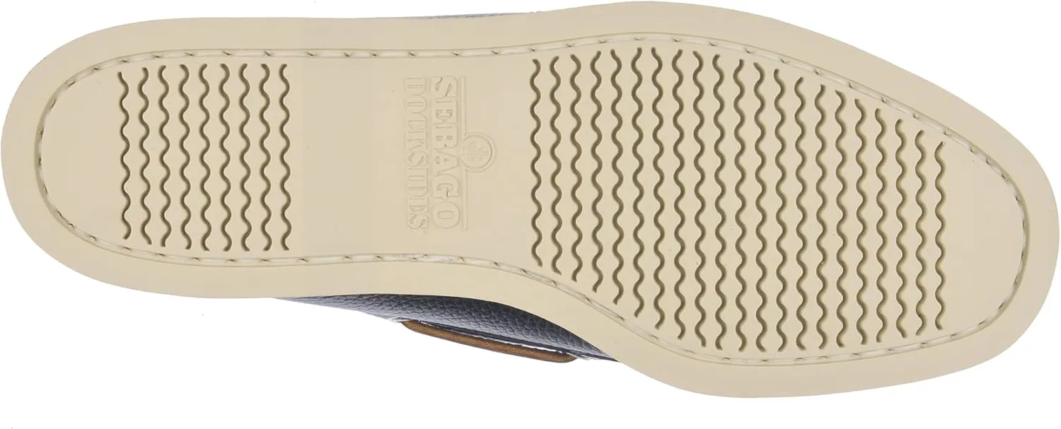 Sebago Men's Portland Martellato Boat Shoes - Handsewn Full-Grain Leather Moccasins with Non-Slip Rubber Soles