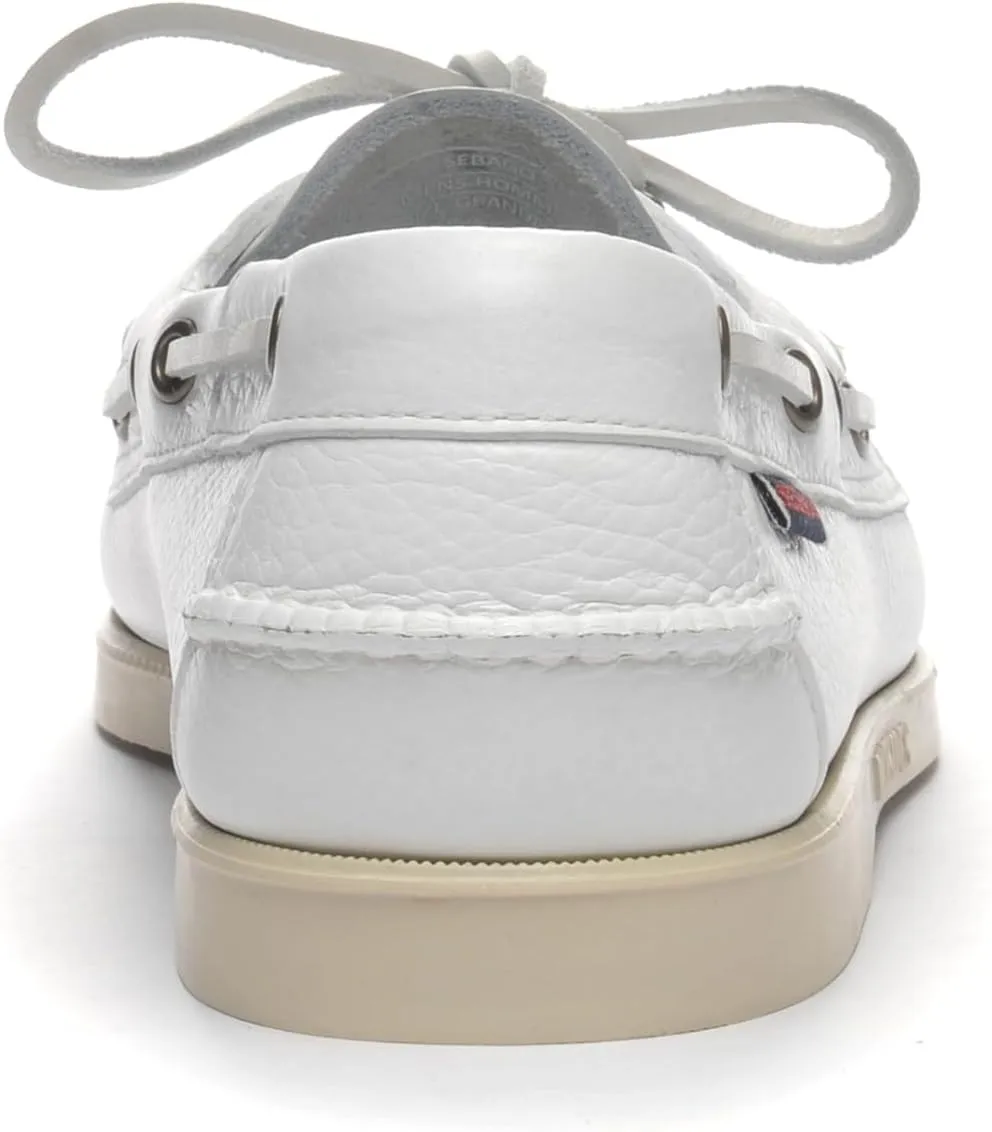 Sebago Men's Portland Martellato Boat Shoes - Handsewn Full-Grain Leather Moccasins with Non-Slip Rubber Soles