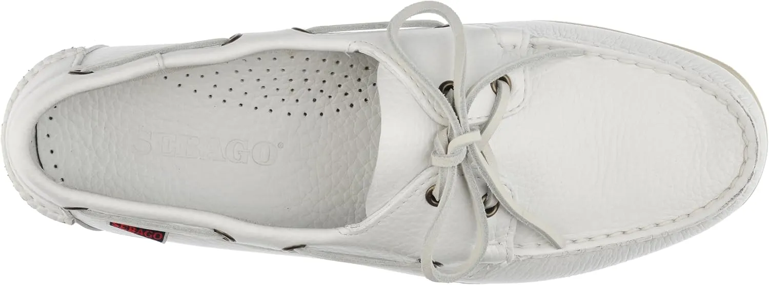 Sebago Men's Portland Martellato Boat Shoes - Handsewn Full-Grain Leather Moccasins with Non-Slip Rubber Soles