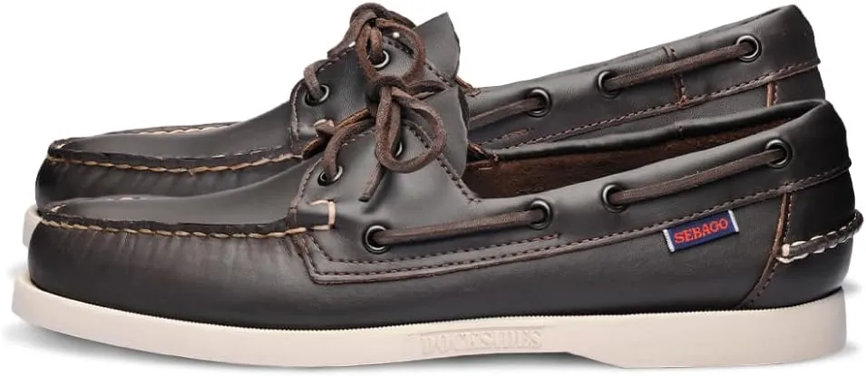 Sebago Portland Boat Shoes - Full-Grain Leather Moccasins, Handsewn with Leather Sock Lining and Non-Marking, Slip-Resistant Sipped Rubber Outsoles