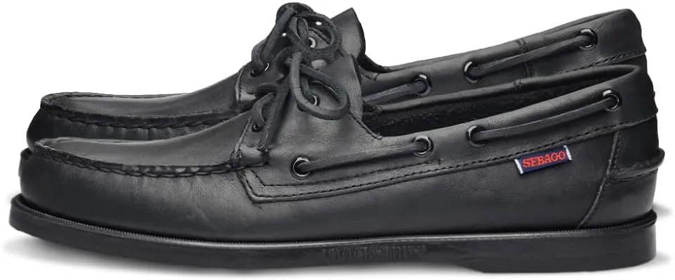 Sebago Portland Boat Shoes - Full-Grain Leather Moccasins, Handsewn with Leather Sock Lining and Non-Marking, Slip-Resistant Sipped Rubber Outsoles