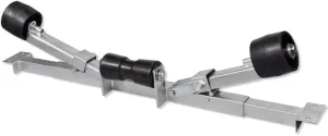 Secure Support for Boat Trailers with Adjustable Bottom Support Bracket and Keel Rollers, Durable Steel Construction