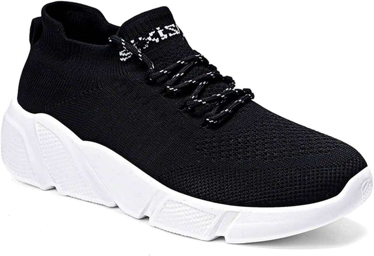 Semshedy Orthopedic Walking Platform Sneakers, Breathable Soft Shoes Mesh Casual Slip On Lightweight Arch Support Shoes