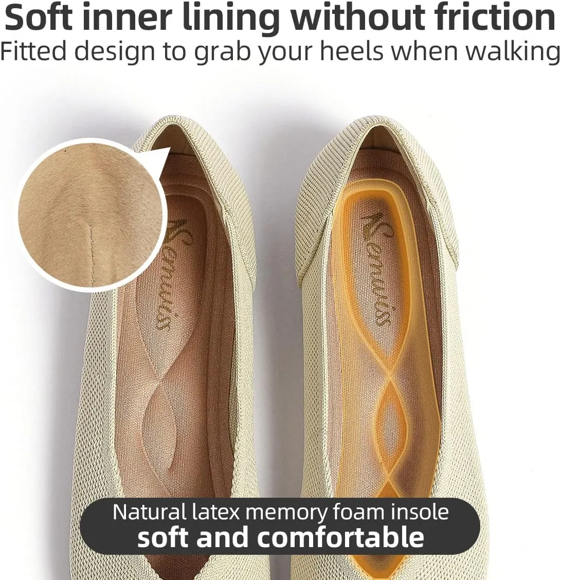 Semwiss Women's Ballet Flats Comfortable Casual Dressy Shoes,Work Flats Office Shoes Pointed Toe Leopard Flats.