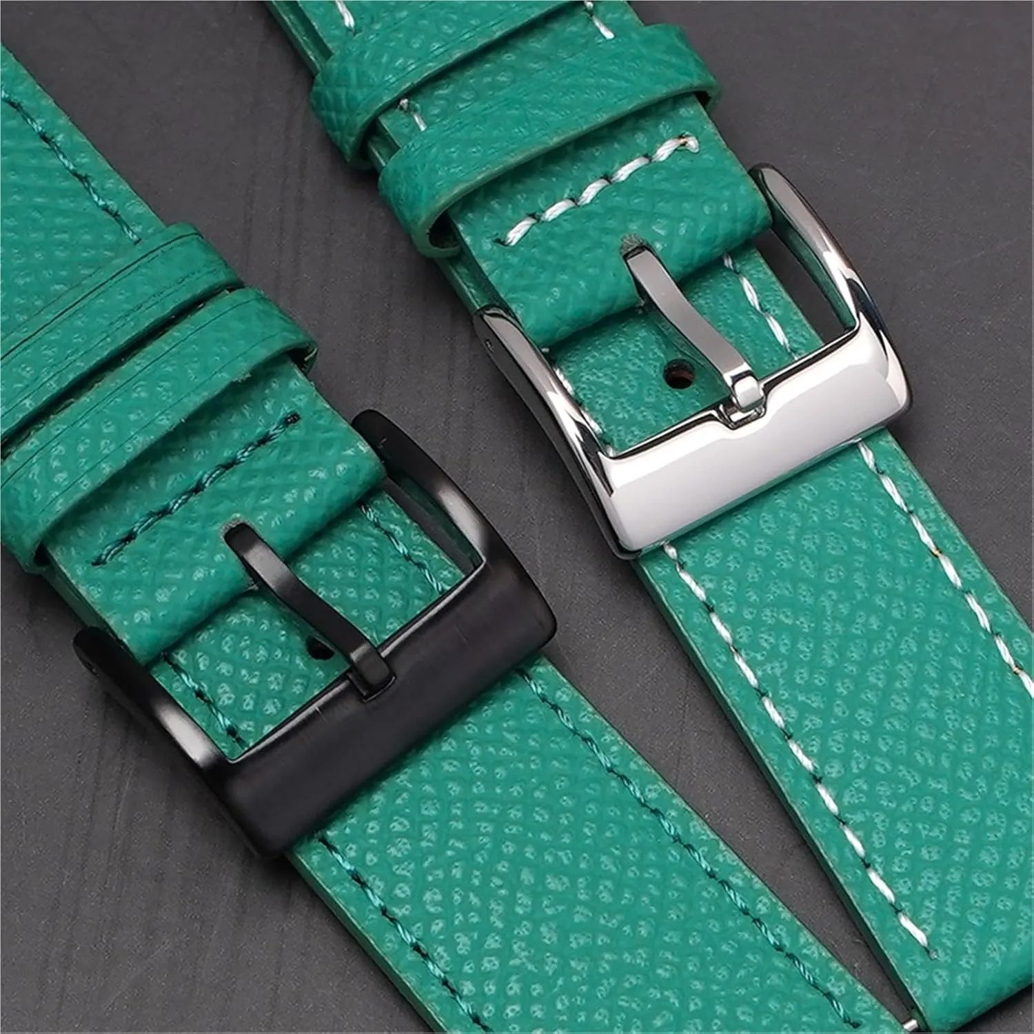 SERDAS 18mm 20mm 22mm Watch Strap Universal Flat Head Watch Strap Palm Pattern First Layer Cowhide Quick Release Watch Strap Special Light Square Buckle