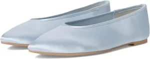 Seychelles Women's Georgette Satin Ballet Flat, Light Blue, 10