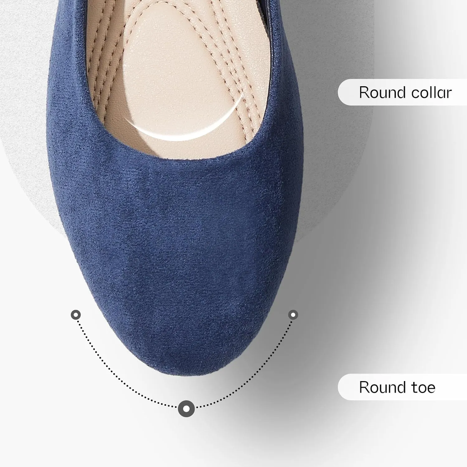 Shupua Flats for Women Round Toe Flat Shoes Dressy Black Ballet Flats Comfortable Womens Dress Shoes Ballerina Flats for Work