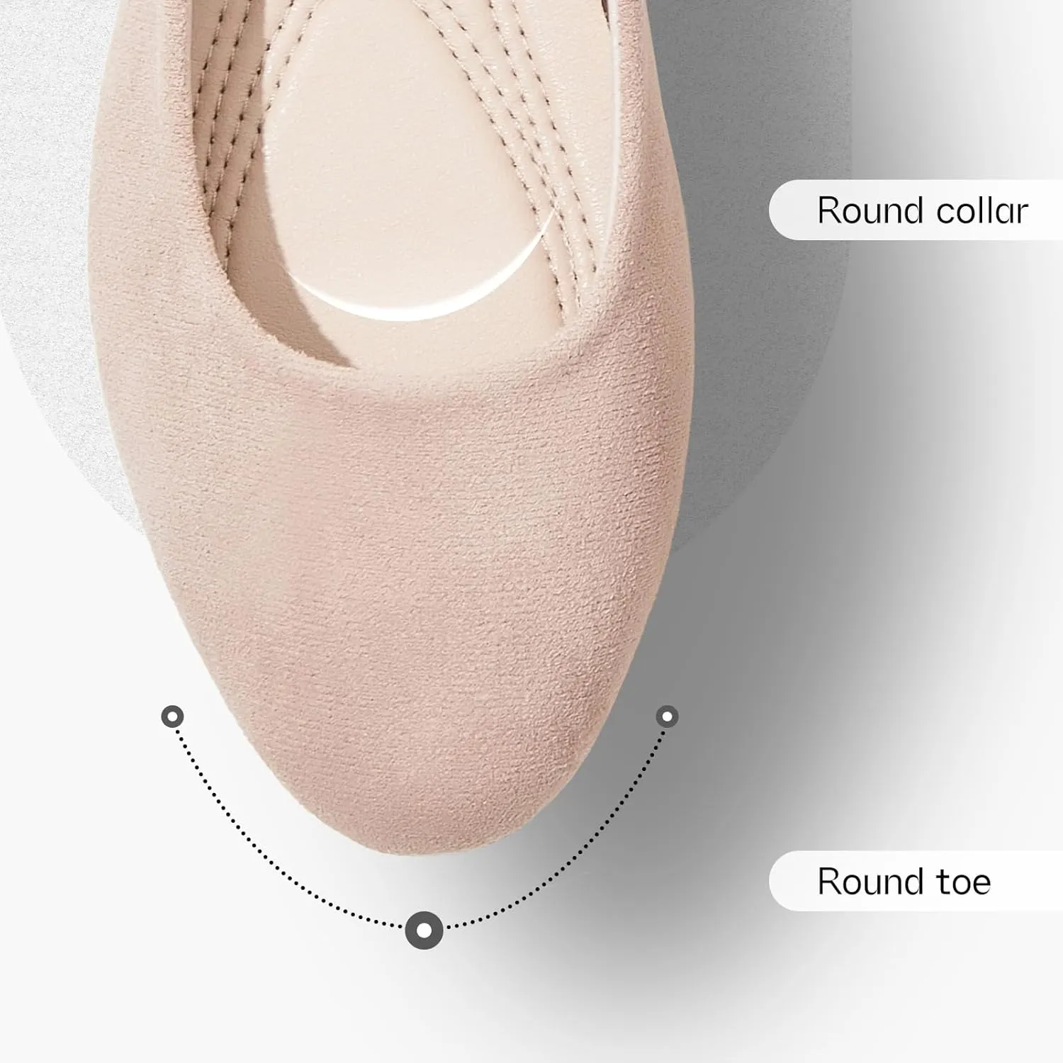Shupua Flats for Women Round Toe Flat Shoes Dressy Black Ballet Flats Comfortable Womens Dress Shoes Ballerina Flats for Work