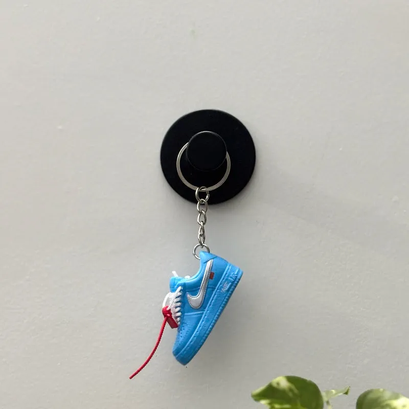 Single Sneaker Keychain - AF1 Blue Off-White Low (No Box)