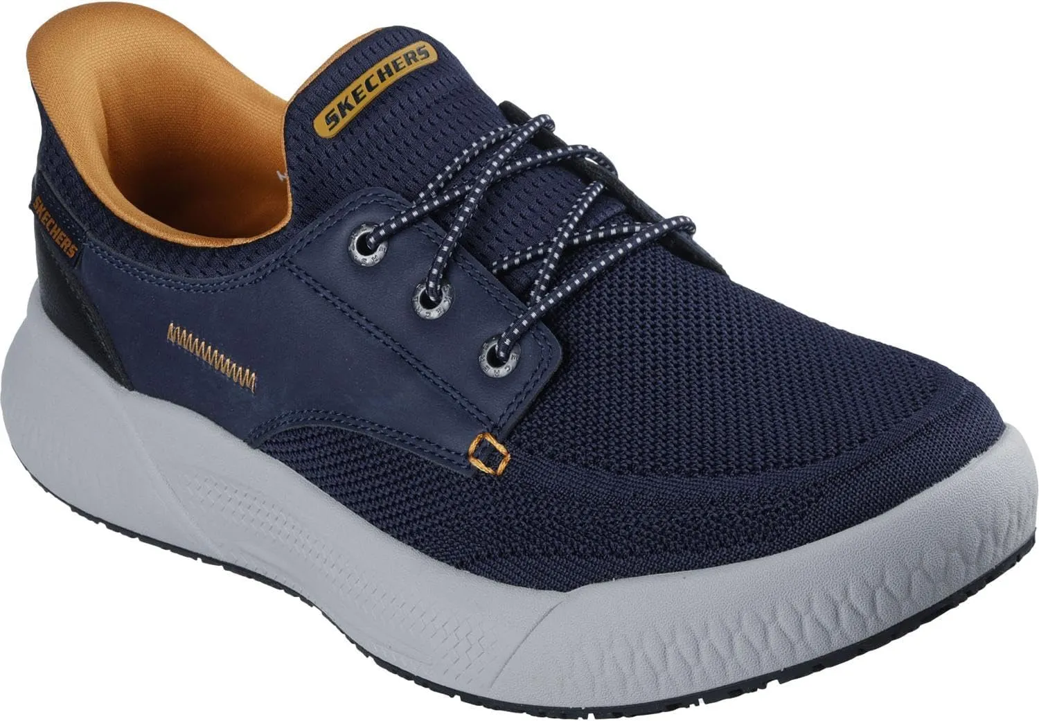 Skechers - Mens Relaxed Fit: Cyrus - Eagan Slip On Shoes, Color Navy, Size: 8 M US