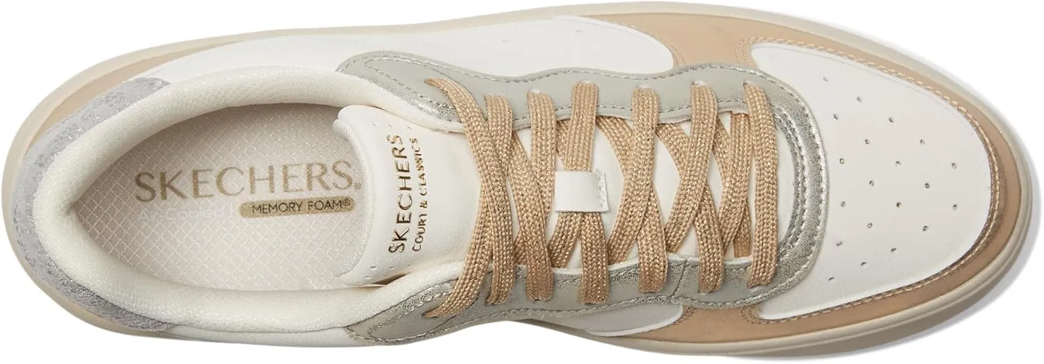 Skechers Women's Hiland-Soft Metals Sneaker