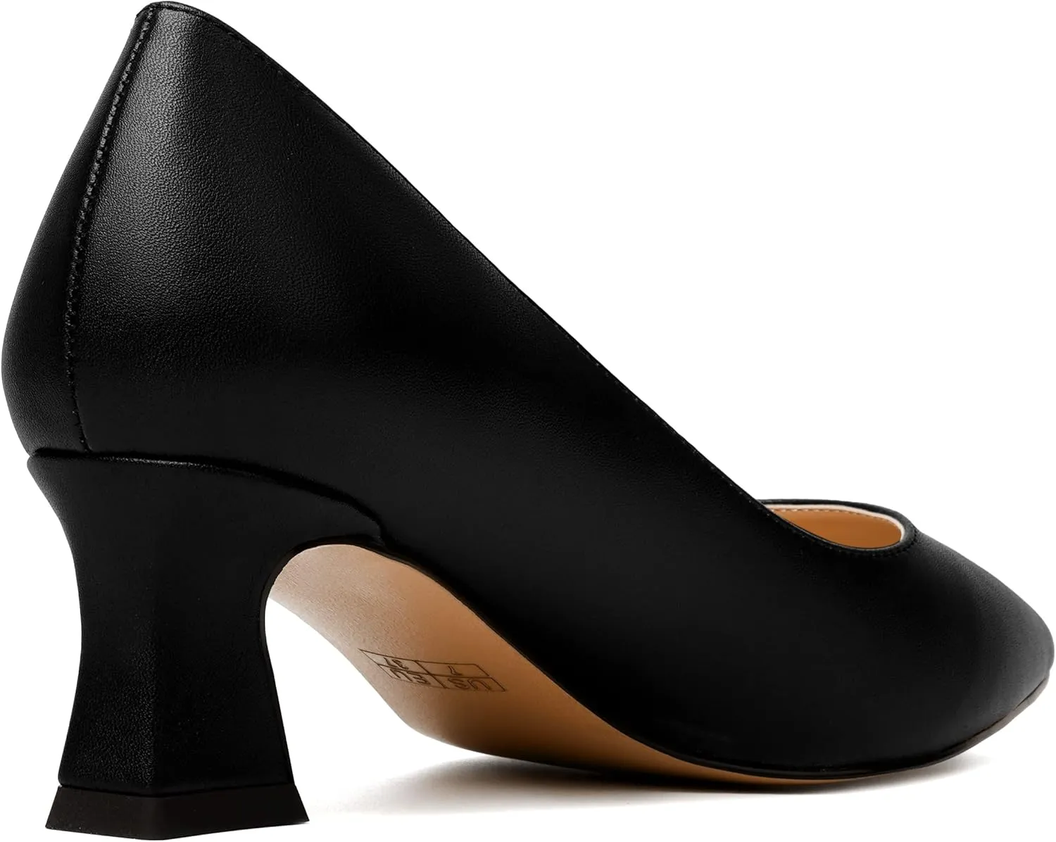 SKYSTERRY Womens Evening Slip On Fashion Pointed Toe Matte Spool Low Heel Pumps Shoes 2 Inch