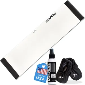 Slide Board for Exercise at Home – 6 ft Board for Multi-Sport Training and Low-Impact Cardio, Fitness Equipment for Home Gym, Slide Board Workout with Bumpers, Workout Equipment for Core and Balance