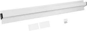 Slide Ticket Rack Aluminum Alloy Bill Folder Wall-Mounted Slide Check Racks Professional Receipt Hanging Rack, 20'' Silver