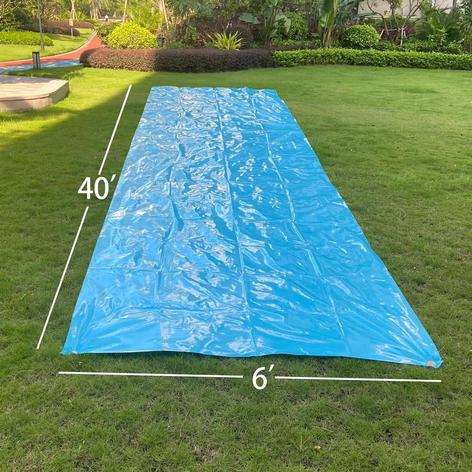 Slip and Slide 40ft X 6ft Heavy Duty with 2 Bodyboards, Thicker Lawn Water Slide, Tear-Resistant Design, Easy to Set-Up, Backyard Summer Outdoor Water Play for Adults and Teens, 031