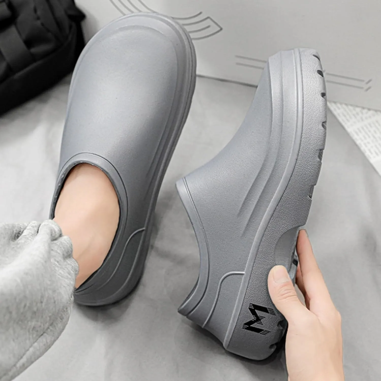 Slip Resistant Work Shoes for Women Slip On,Chef Shoes for Men,Chef Sandals,Non Slip Kitchen Nurse Work Clogs