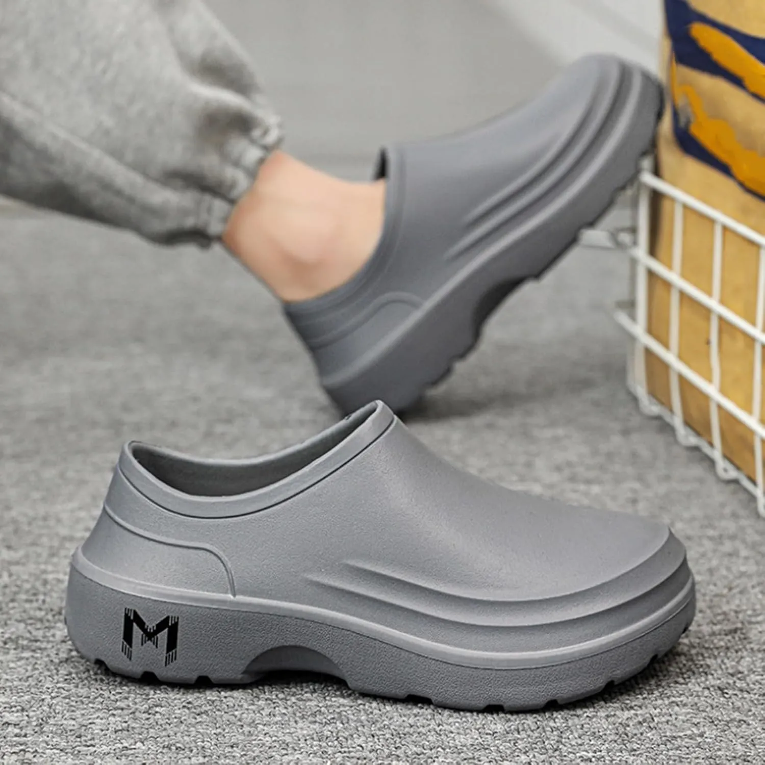Slip Resistant Work Shoes for Women Slip On,Chef Shoes for Men,Chef Sandals,Non Slip Kitchen Nurse Work Clogs
