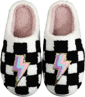 Slippers for Women Men Fuzzy Memory Foam Slipper Fluffy Winter Soft Warm Slip On House Shoes