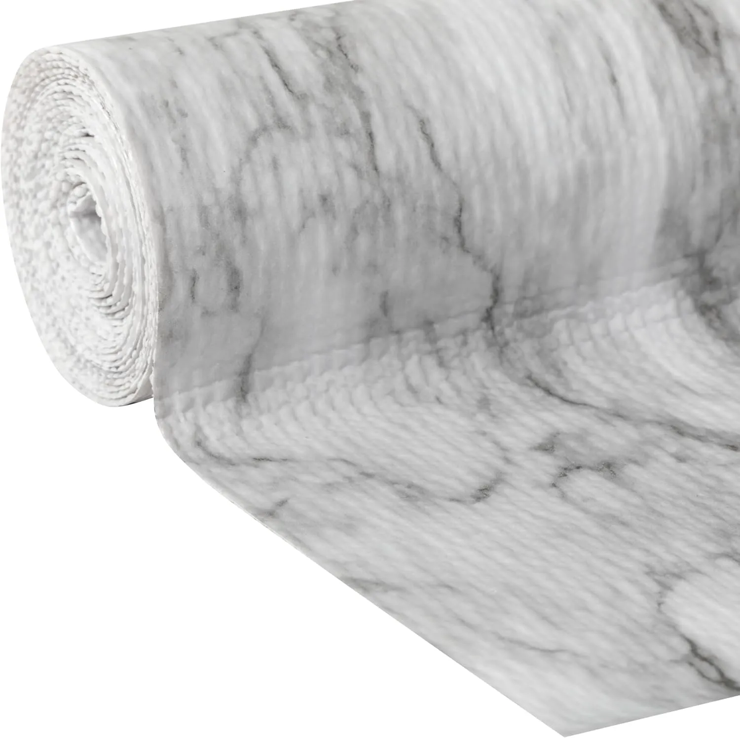 Smooth Top EasyLiner for Cabinets & Drawers - Easy to Install & Cut to Fit - Shelf Paper & Drawer Liner Non Adhesive - Non Slip Shelf Liner - 12 Inch Width - 60 Total Feet - Gray Marble