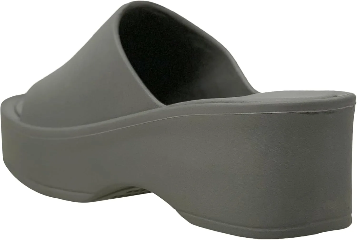 SOBEYO Women's One Band Slide Wedge Platform Sandals Slip-On Flip Flops EVA Soft Light-Weight Sole