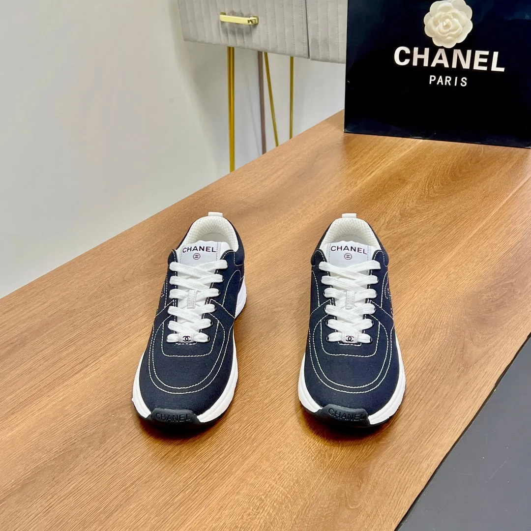 Soft Denim 149500 CHANEL Tailored selection Blue Proven track record In Charcoal 25mm Sneaker