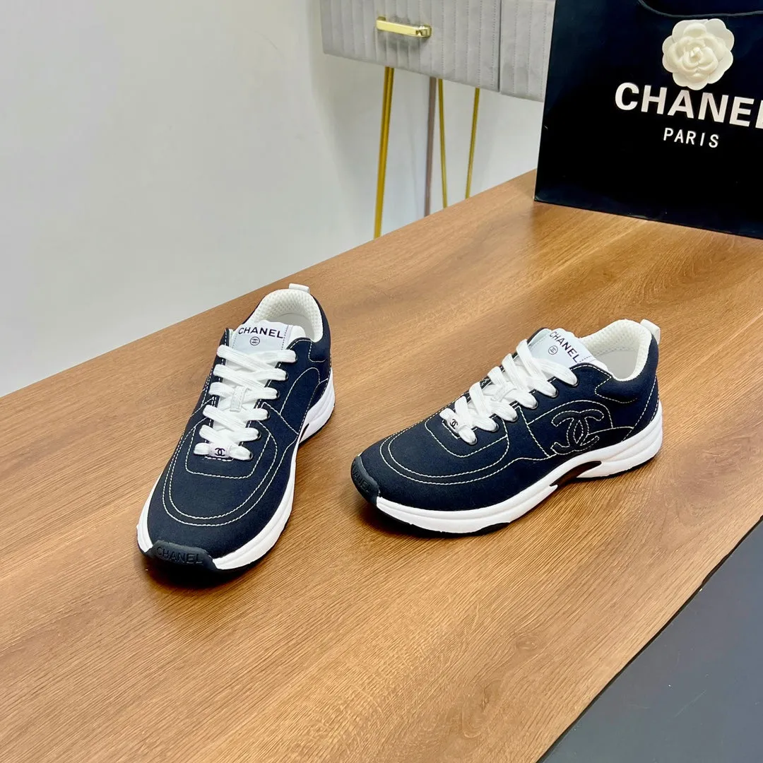 Soft Denim 149500 CHANEL Tailored selection Blue Proven track record In Charcoal 25mm Sneaker