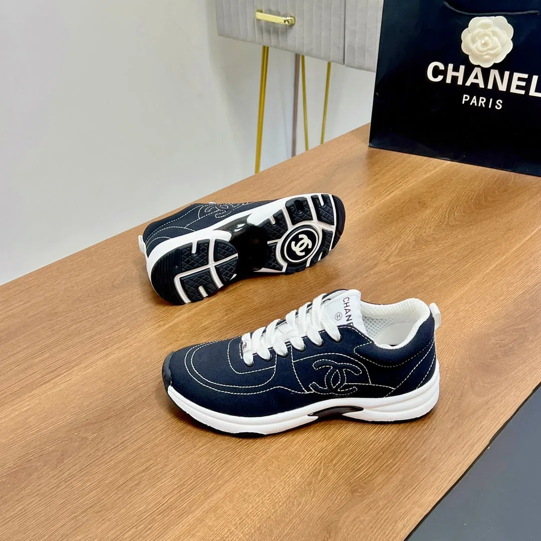 Soft Denim 149500 CHANEL Tailored selection Blue Proven track record In Charcoal 25mm Sneaker