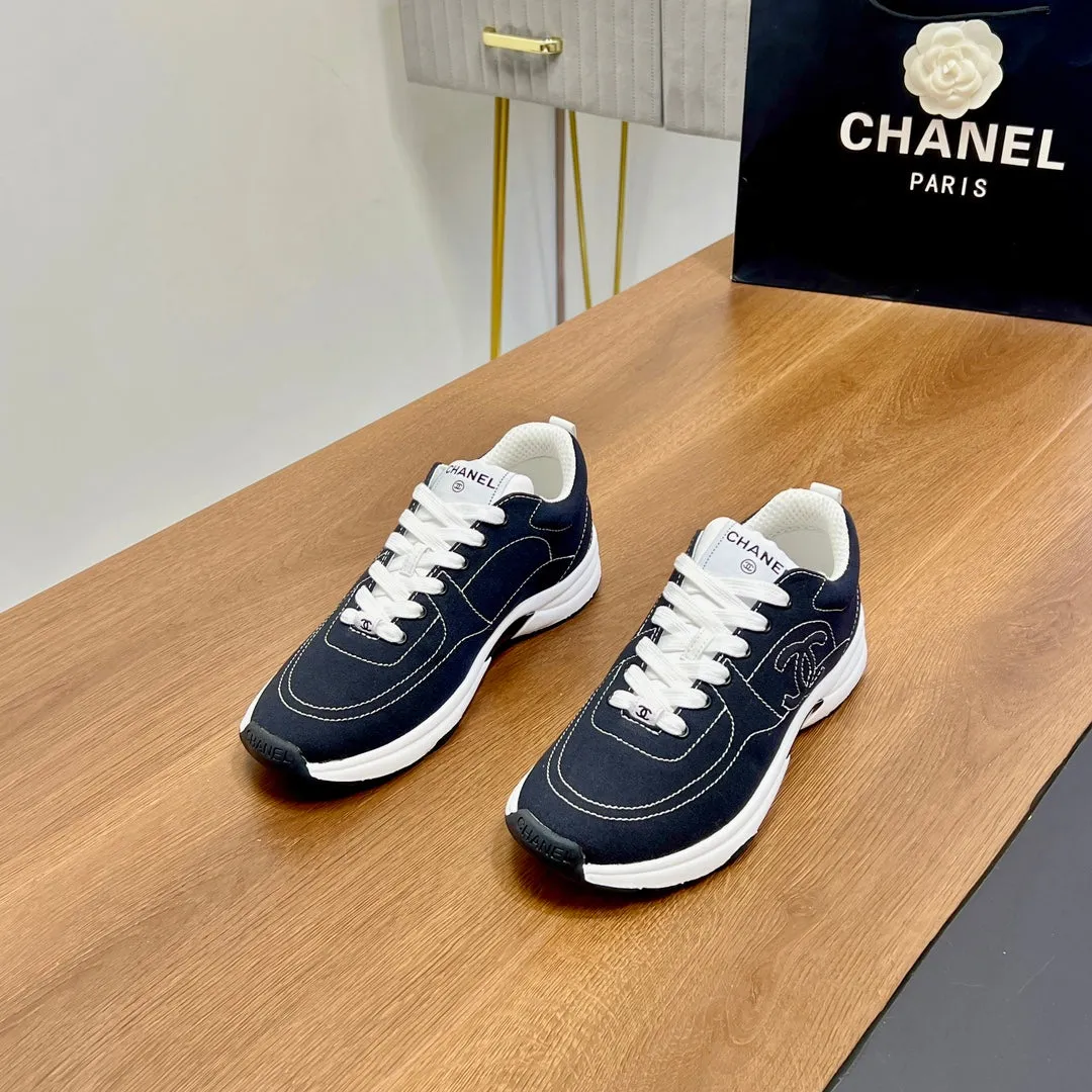 Soft Denim 149500 CHANEL Tailored selection Blue Proven track record In Charcoal 25mm Sneaker