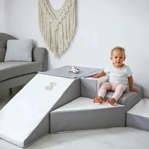 Soft play set with slide