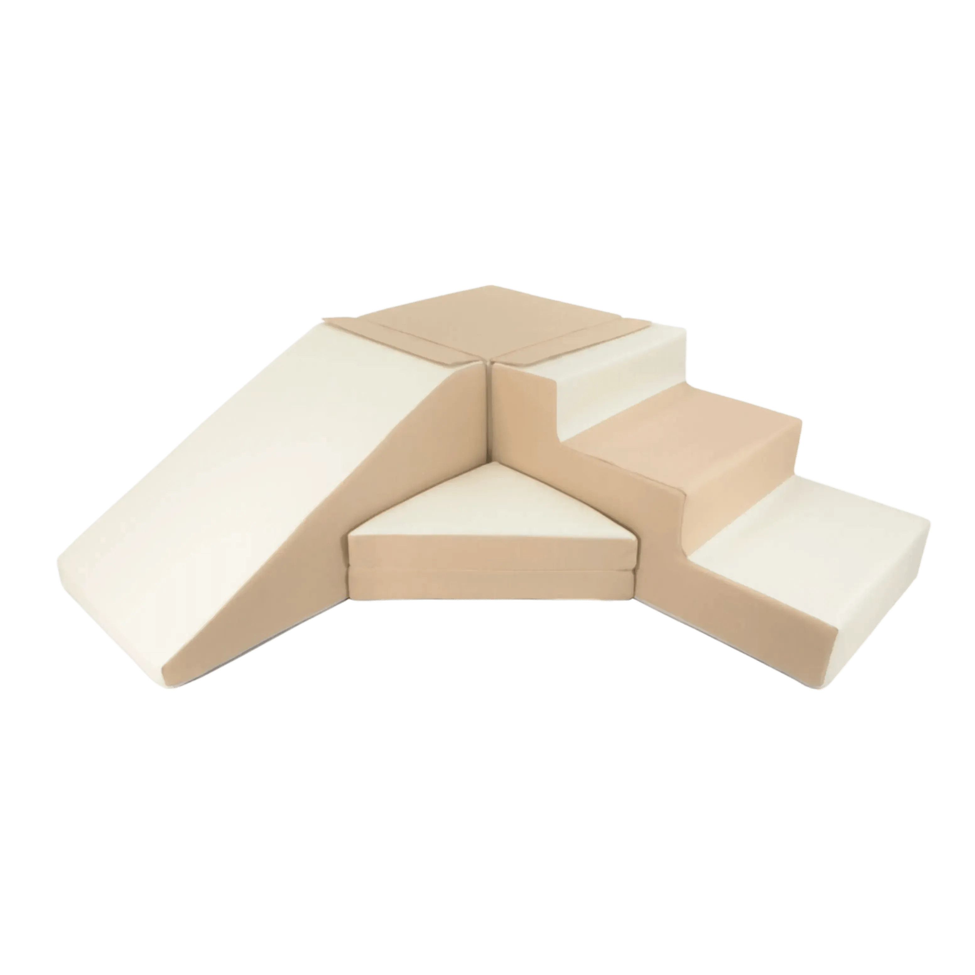 Soft play set with slide