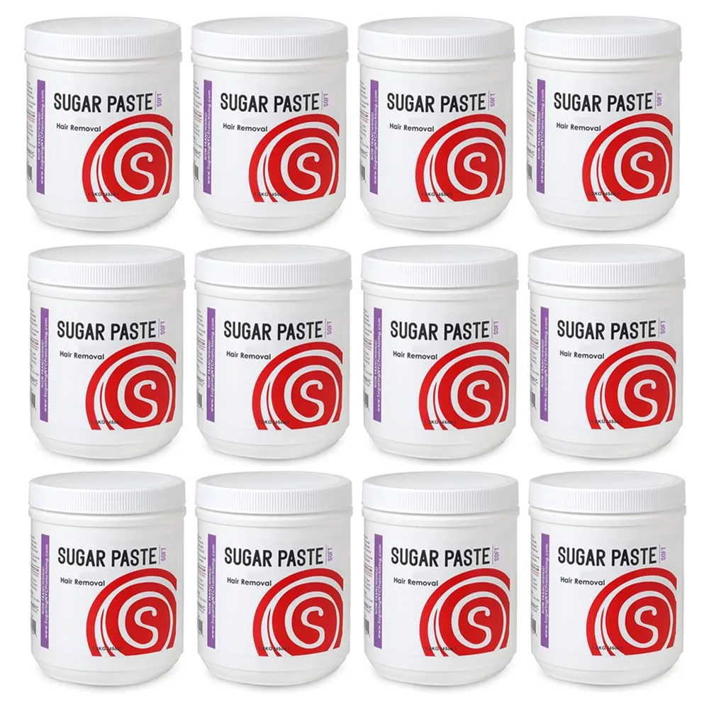 [SOFT] Sugaring NYC Wholesale Sugaring Paste Package of 12 Soft, 45oz Jars