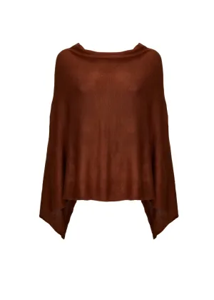 SONIA BROWN KNITTED PONCHO