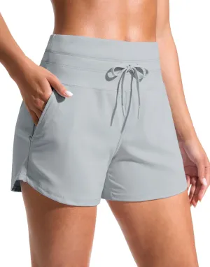 Soothfeel Women's Athletic Running Shorts with Pockets 3.5" Quick Dry High Waisted Workout Active Gym Shorts for Women