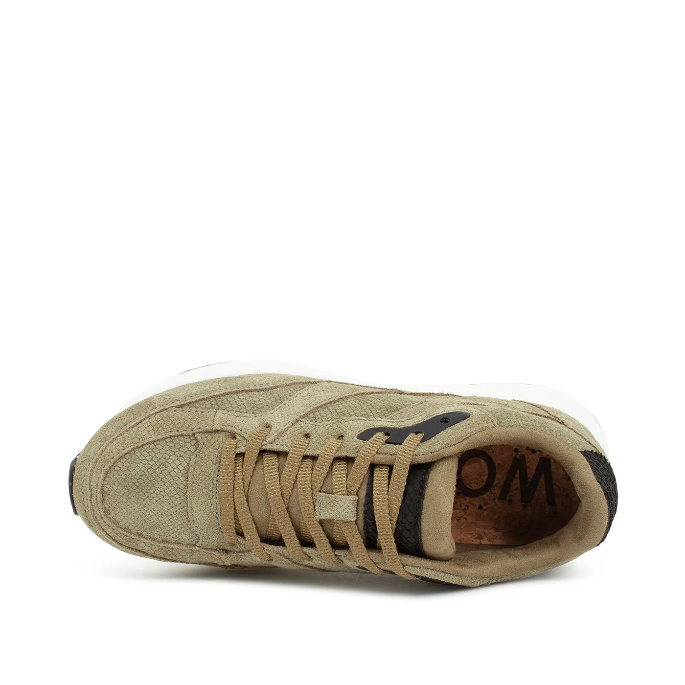 Sophie Snake Suede II - Lizard Green
