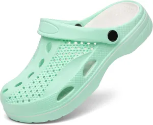SOSOWHLTE Men's and Women's Arch Support Clogs Garden Shoes Slip-on Outdoor Beach Slippers with Removable Cushion Insole