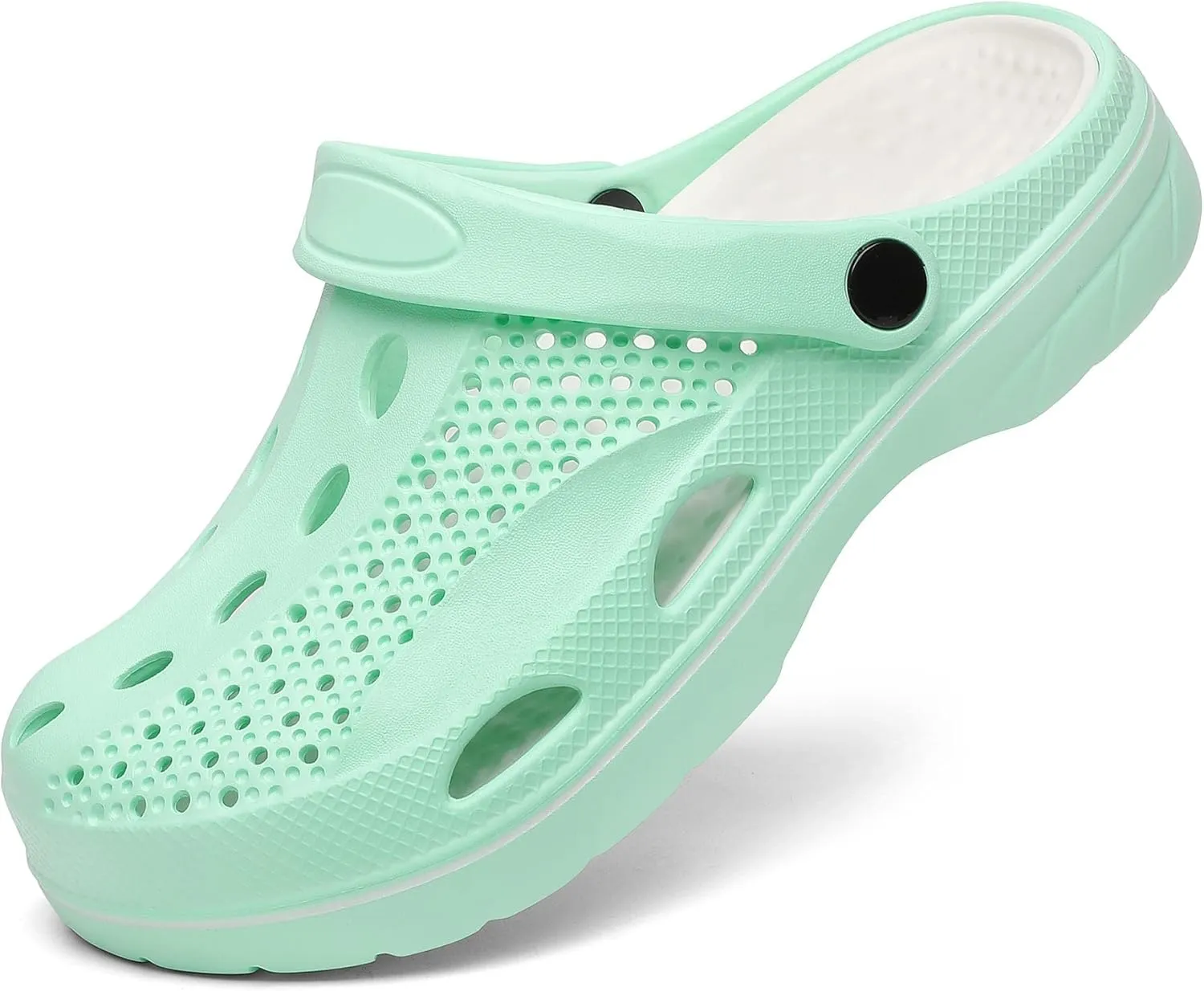 SOSOWHLTE Men's and Women's Arch Support Clogs Garden Shoes Slip-on Outdoor Beach Slippers with Removable Cushion Insole