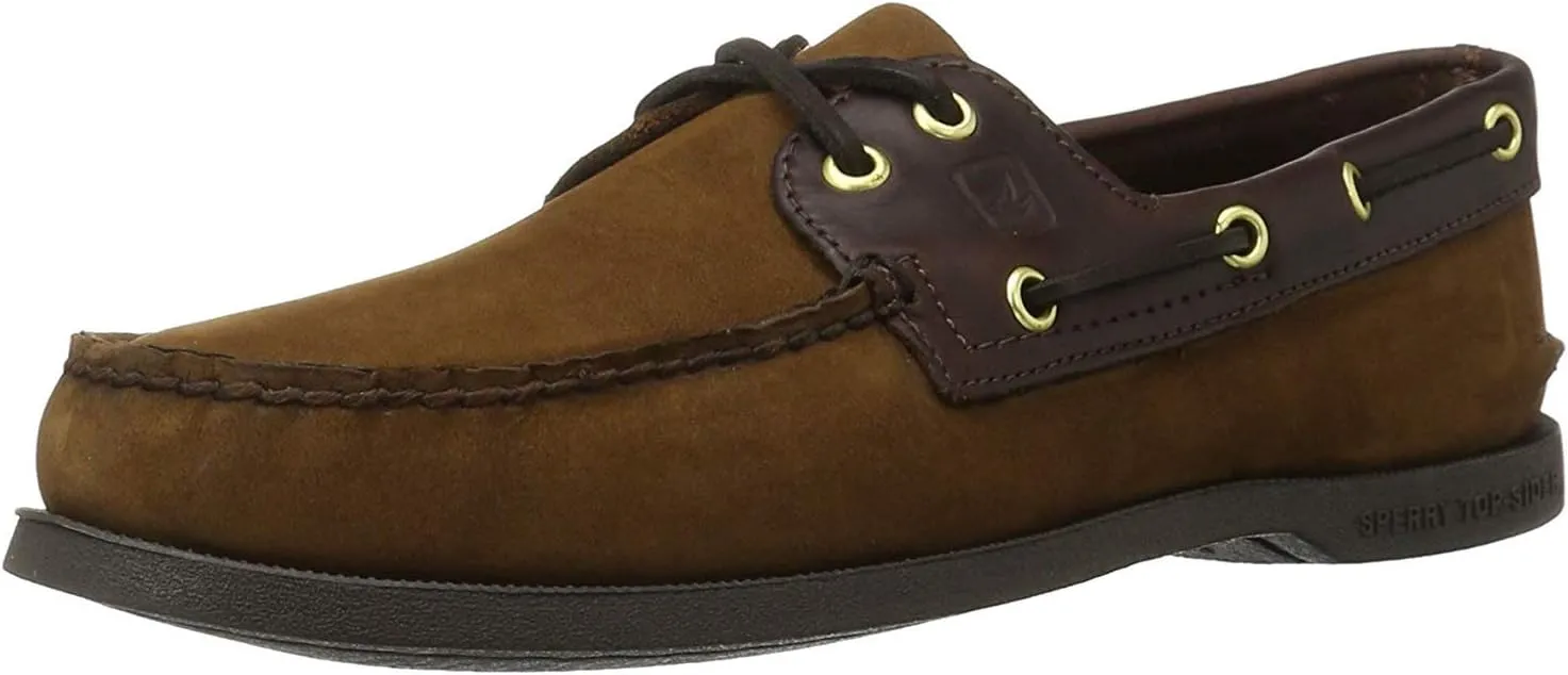 Sperry Men's Authentic Original 2-Eye Boat Shoe, Brown, 10.5 S US