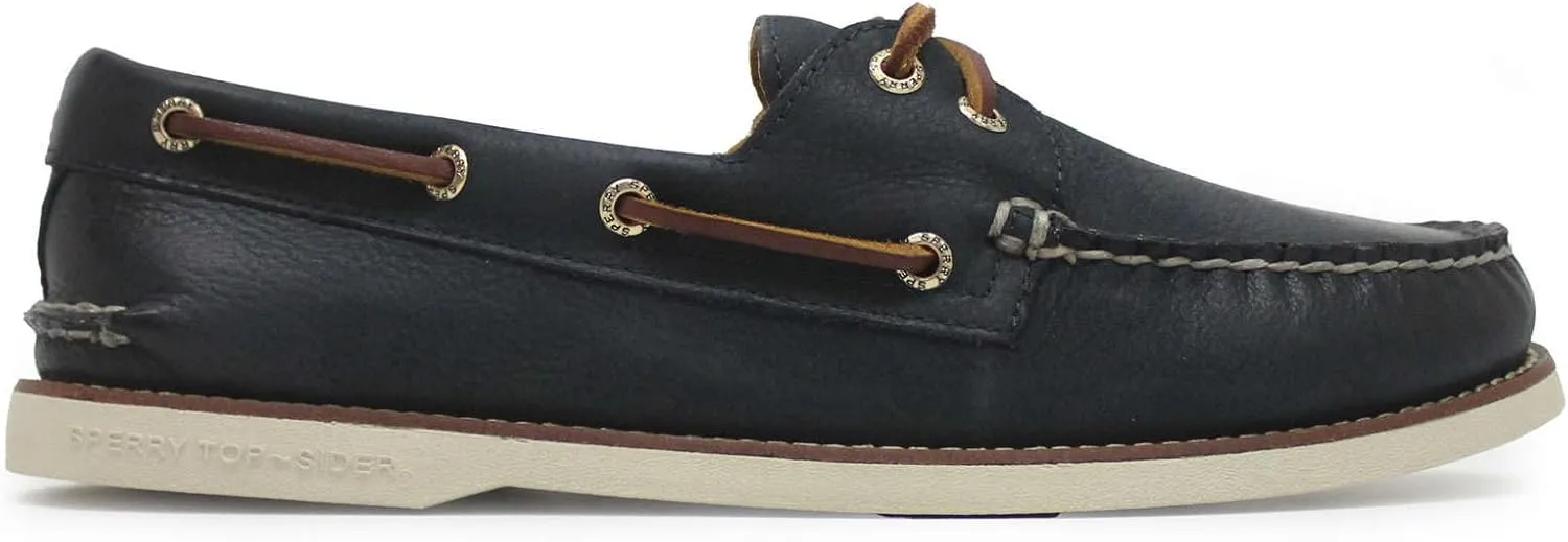 Sperry Men's Gold Authentic Original 2-Eye Boat Shoe, Navy, 10.5