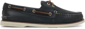 Sperry Men's Gold Authentic Original 2-Eye Boat Shoe, Navy, 8.5