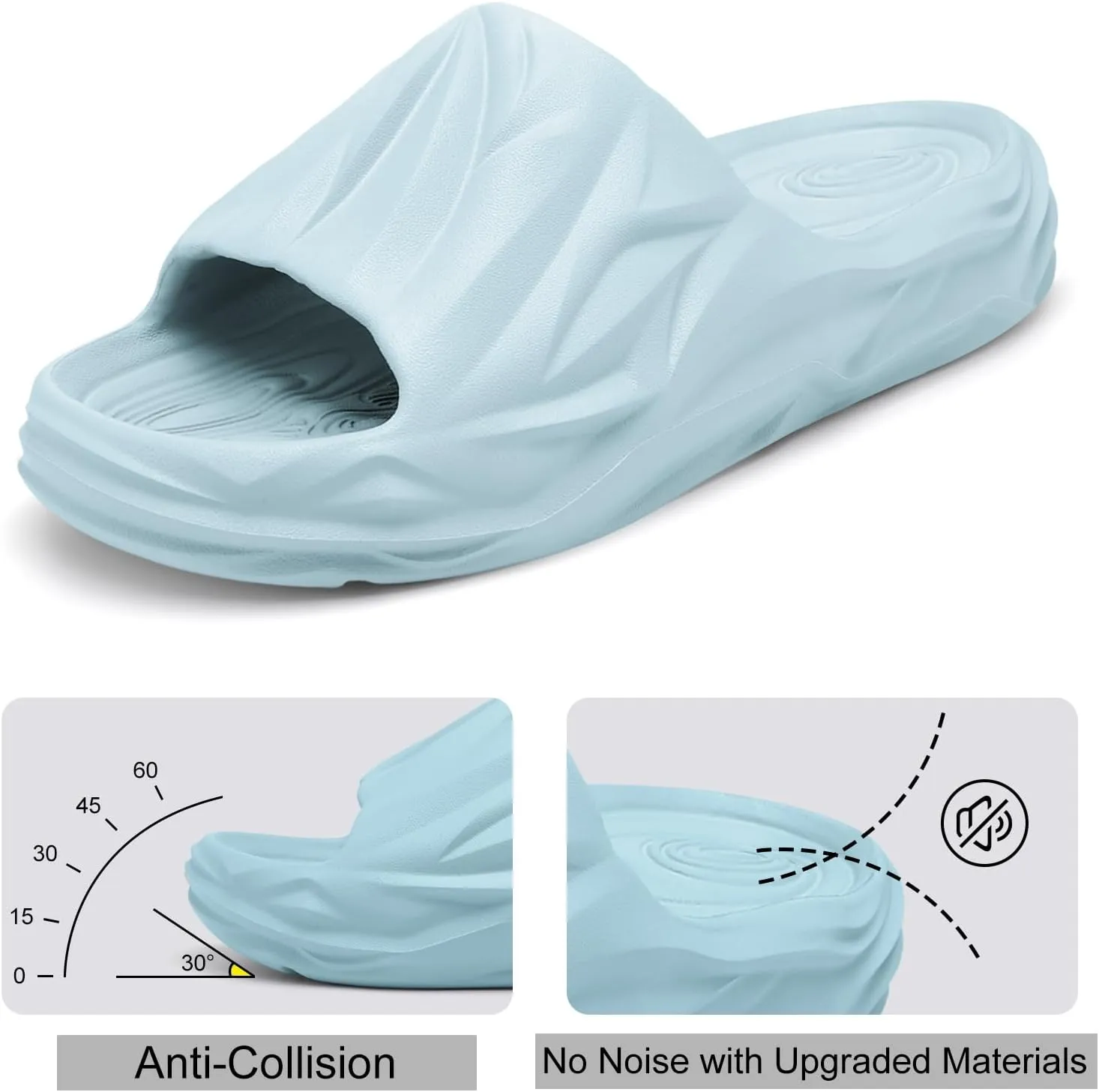 Spesoul Cloud Slides for Men Women Soft Thick Sole Slide Sandals Recovery Foam Pillow Slippers for House Shower Pool Beach Indoor Outdoor Walking