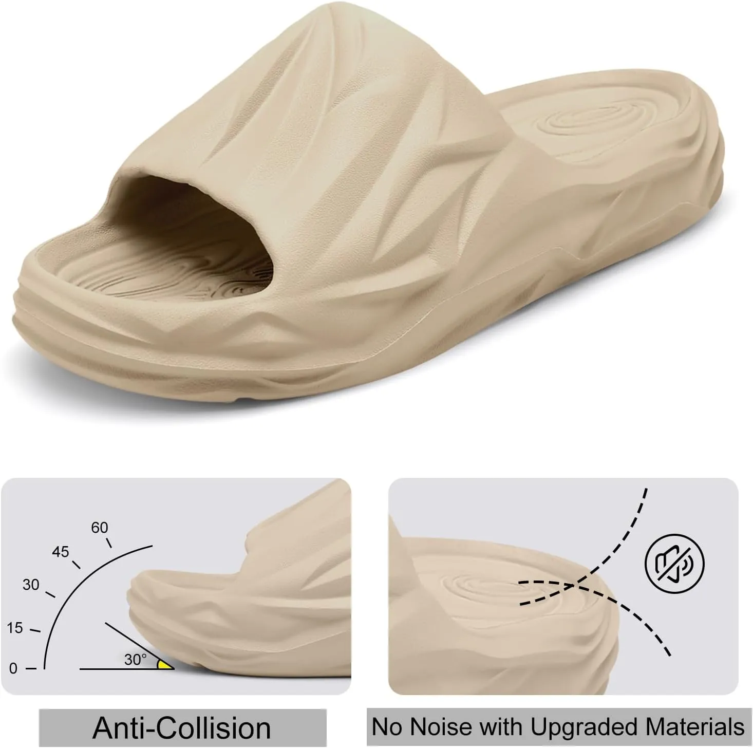 Spesoul Cloud Slides for Men Women Soft Thick Sole Slide Sandals Recovery Foam Pillow Slippers for House Shower Pool Beach Indoor Outdoor Walking