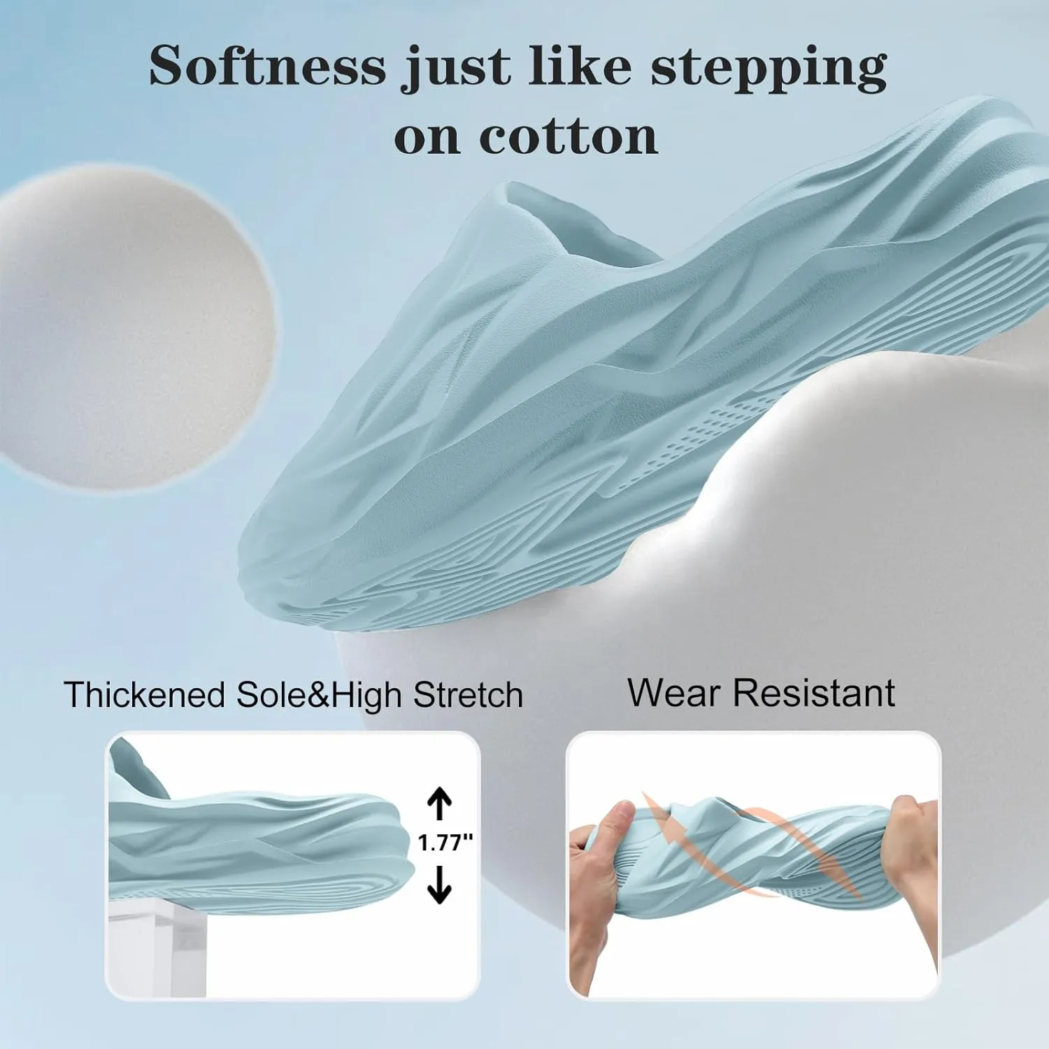 Spesoul Cloud Slides for Men Women Soft Thick Sole Slide Sandals Recovery Foam Pillow Slippers for House Shower Pool Beach Indoor Outdoor Walking
