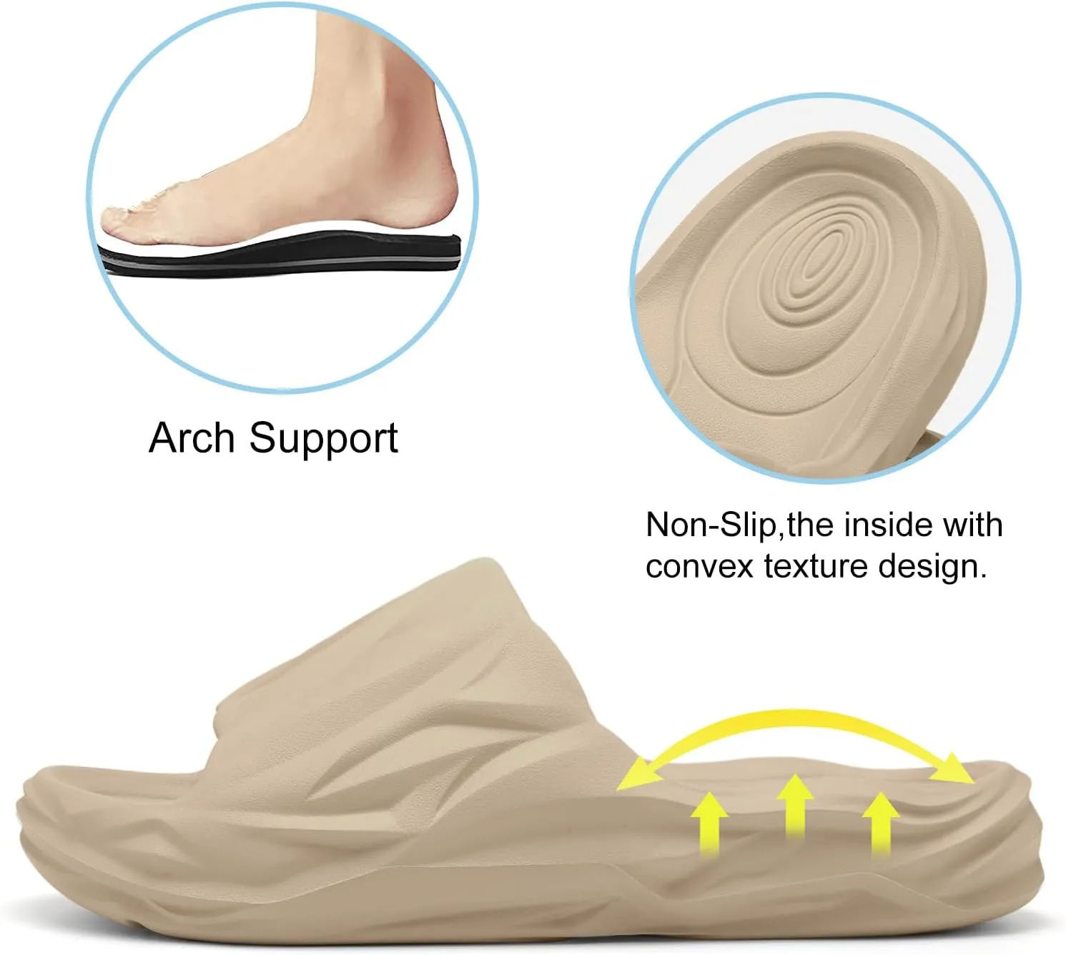 Spesoul Cloud Slides for Men Women Soft Thick Sole Slide Sandals Recovery Foam Pillow Slippers for House Shower Pool Beach Indoor Outdoor Walking