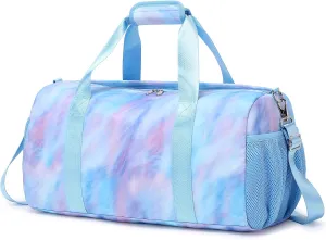 Sports Duffel for Girls Teens Ballet Bag Dance Bag for Girls Gymnastics Bag Overnight Weekender Bags for Teens Travel Duffle Bag for Girls with Shoes Compartments