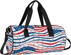Star Fluctuation Travel Gym Bag Waterproof Sport Dance Bag for Women Men Portable Gymnastics Duffel Bags Canvas Tote Carry on Handbag for Workout Overnight Weekender